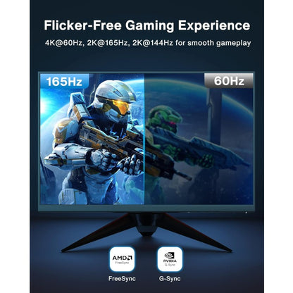 Kabel DisplayPort 165Hz, visoke hitrosti [2K@165Hz, 2K@144Hz, 4K@60Hz, 3D], 1m – iVANKY