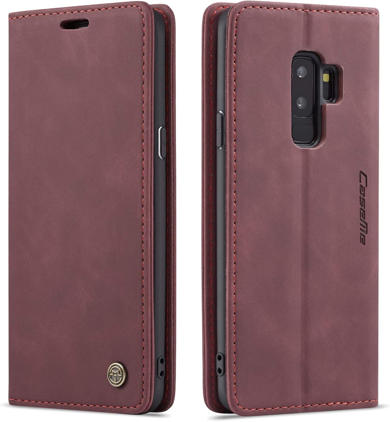 Preklopna torbica BigCousin za Samsung Galaxy S9 Plus – boja vina