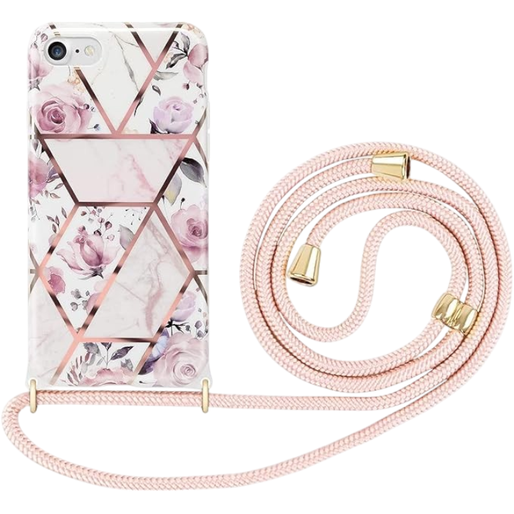 Ovitek"Diamon" z vrvico za iPhone XS Max, roza – Infostyle