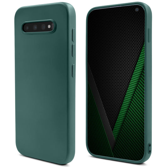 Silikonski ovitek Moozy za Samsung Galaxy S10 temno zelena
