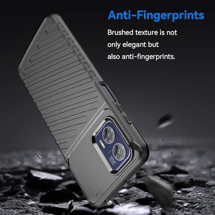 Ovitek "Rubber" za Motorola Moto G73 5G, črna – Infostyle