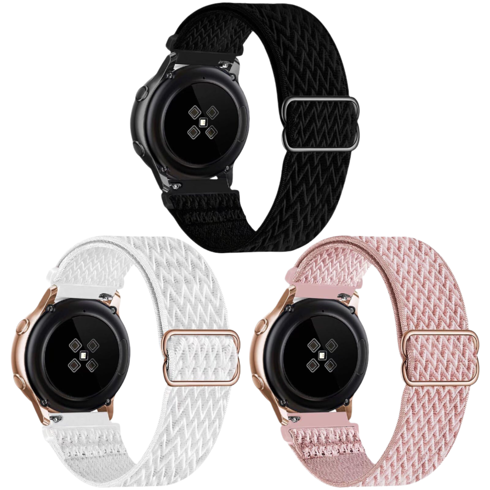 Pašček za Samsung Galaxy Watch 6/ Watch 5 / Watch 4/ Active 2 / Watch 3 / Watch / Gear S2 / Gear S3, 20mm 3kos – Infosty