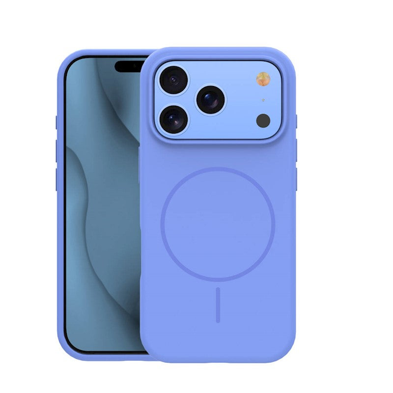 Ovitek za iPhone 17 Pro / 18 Pro, silikonski MagSafe – nebesno moder