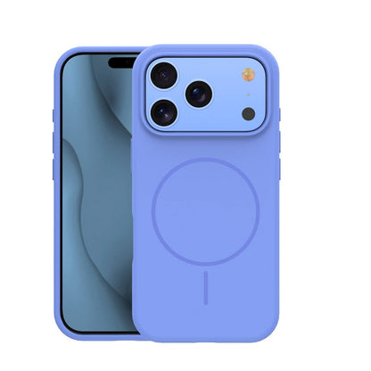 Ovitek za iPhone 17 Pro / 18 Pro, silikonski MagSafe – nebesno moder