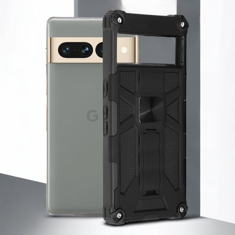 Silikonski ovitek "Blazor" za Google Pixel 7 Pro - Črna – Infostyle – Črna / PC + TPU silikon
