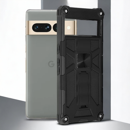 Silikonski ovitek "Blazor" za Google Pixel 7 Pro - Črna – Infostyle – Črna / PC + TPU silikon
