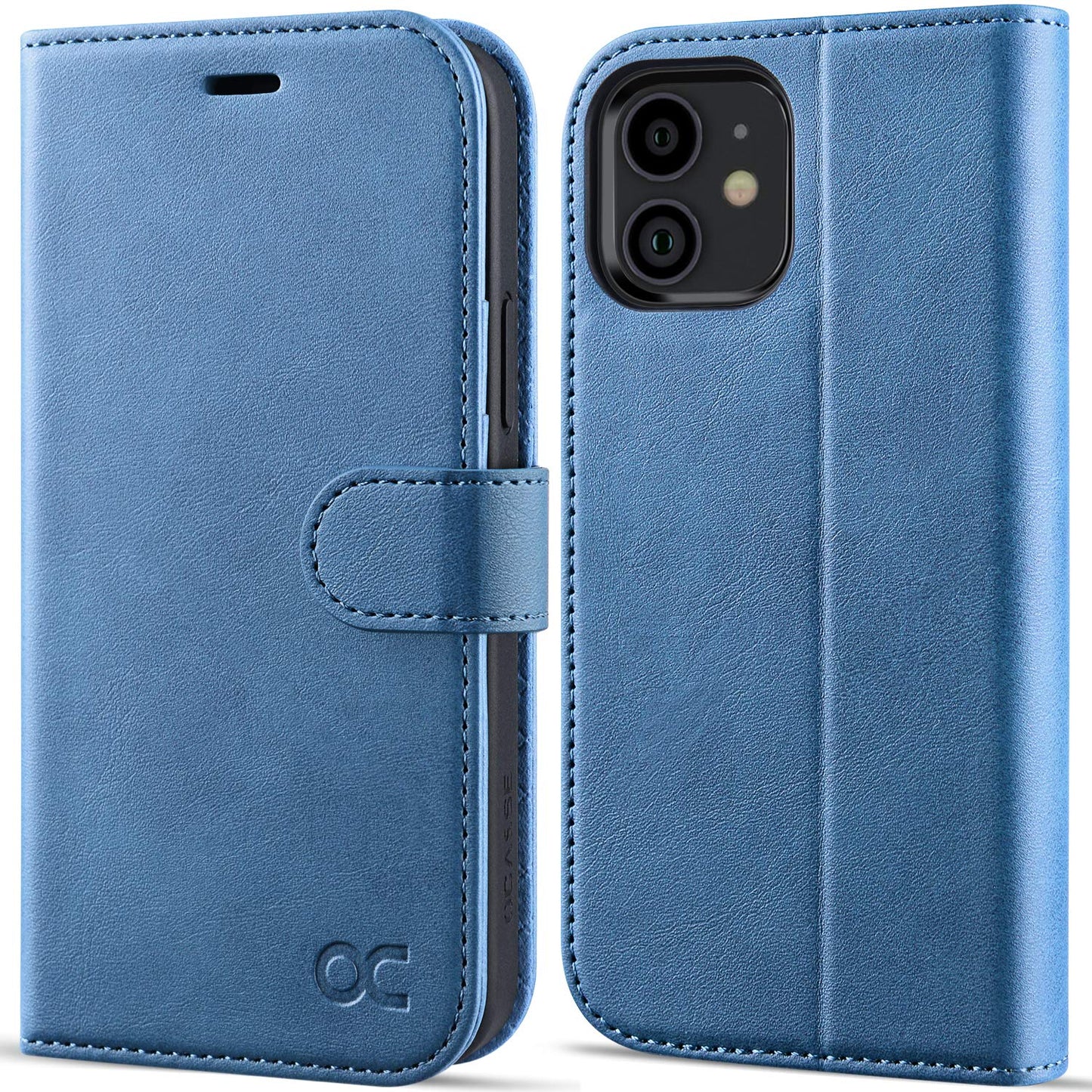 OCASE preklopna torbica iPhone 12 12 Pro svetlo modra