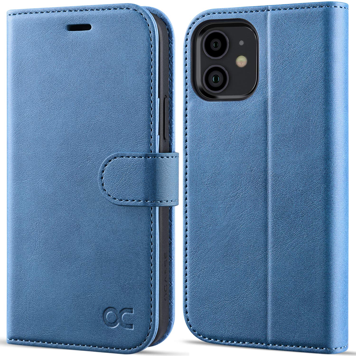 OCASE preklopna torbica iPhone 12 12 Pro svetlo modra