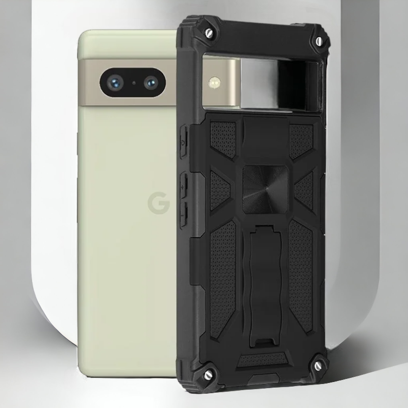Silikonski ovitek "Blazor" za Google Pixel 7 - Črna – Infostyle – Črna / PC + TPU silikon
