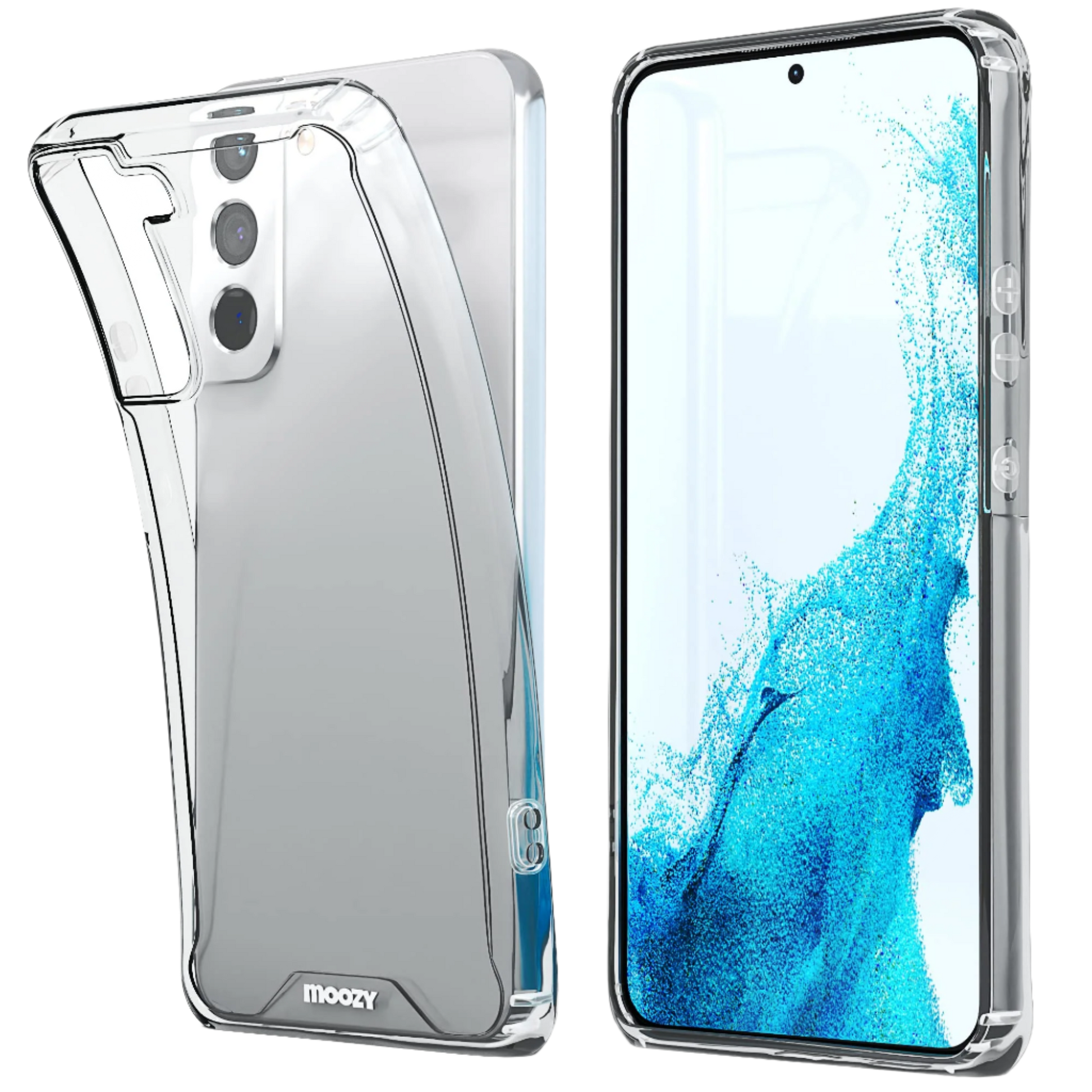 Ovitek za telefon "Moozy" Samsung Galaxy S22 – Infostyle – Prozorna