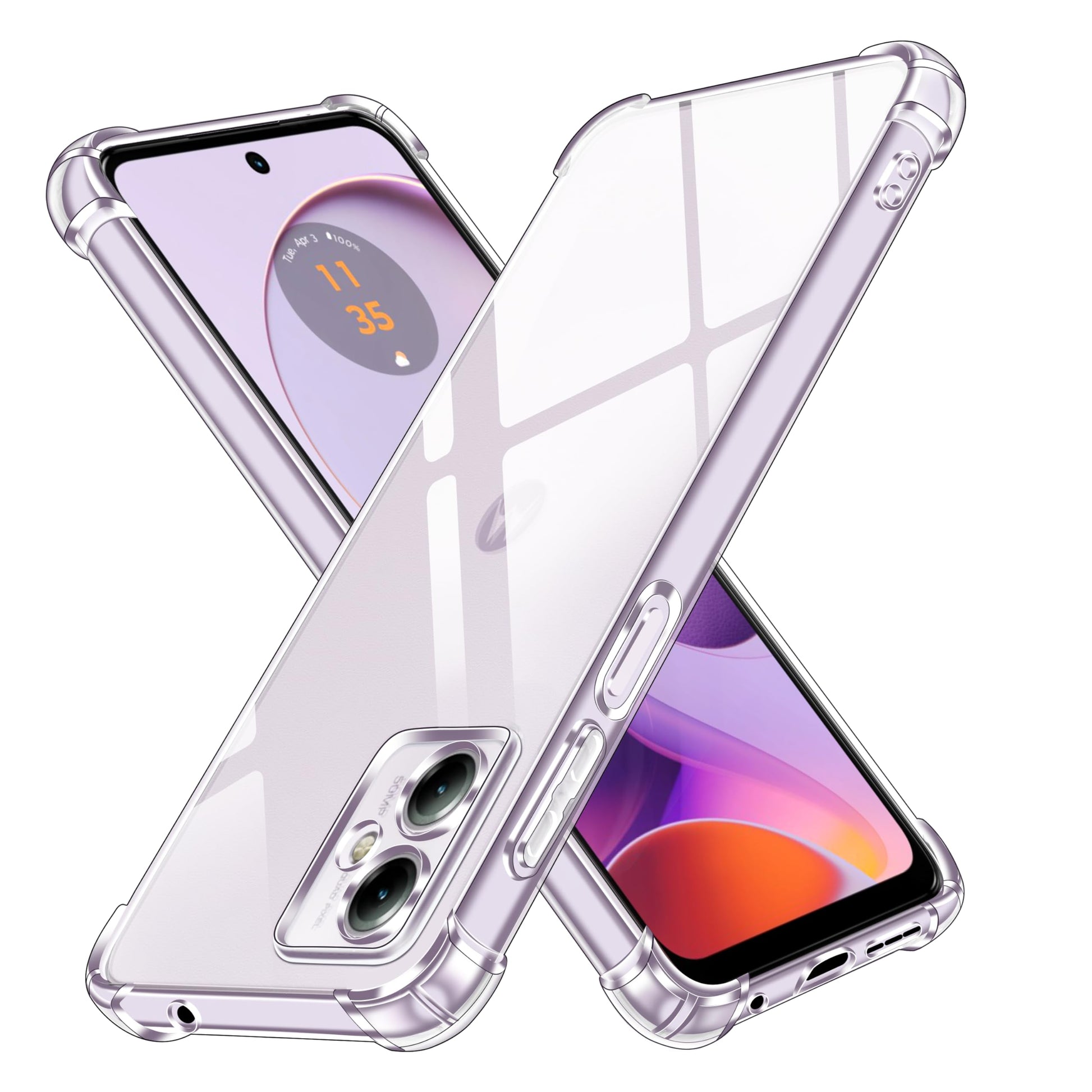 Silikonski ovitek za Motorola Moto G14 prozorna