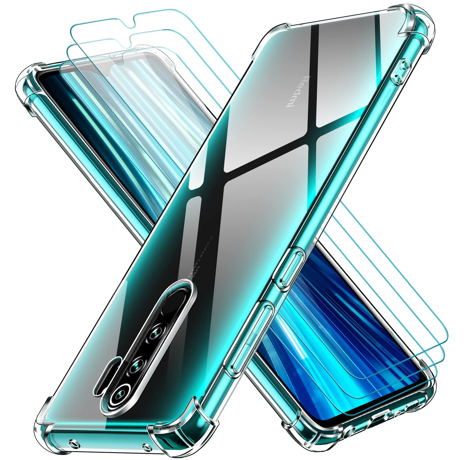 Paket ovitek + 2x zašèitno steklo za Xiaomi Redmi Note 8 Pro