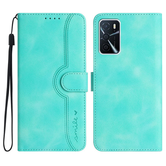 Preklopna torbica za OPPO A55 / A16 zeleno modra