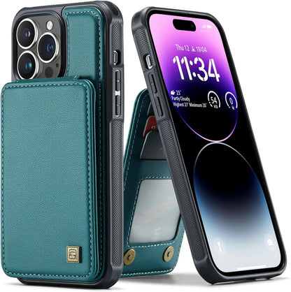 URMAX maskica za iPhone 14 Pro Max – zeleno-plava, RFID novčanik sa stalkom