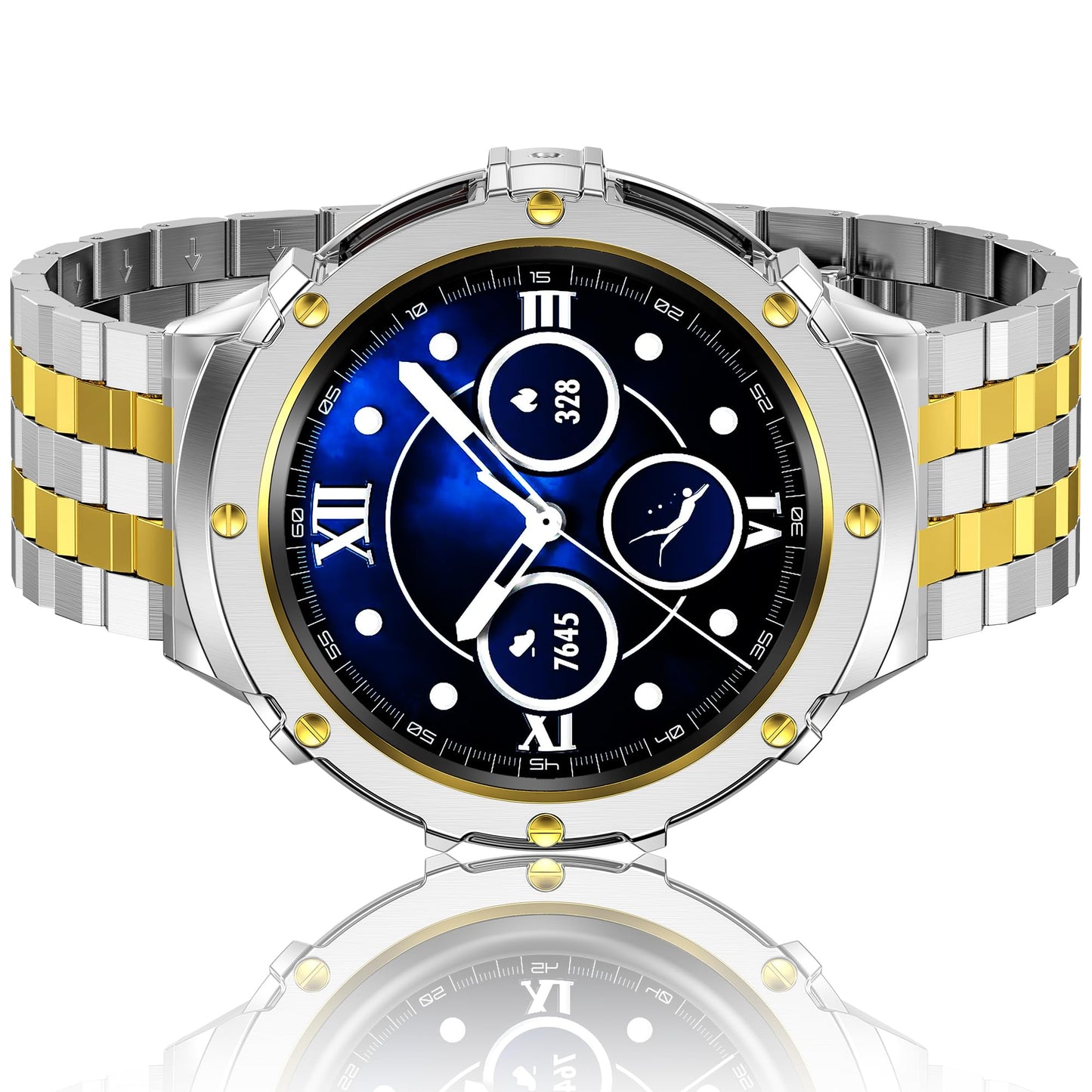HASLFM kovinski pašèek za Samsung Galaxy Watch 44 mm srebrno zlata