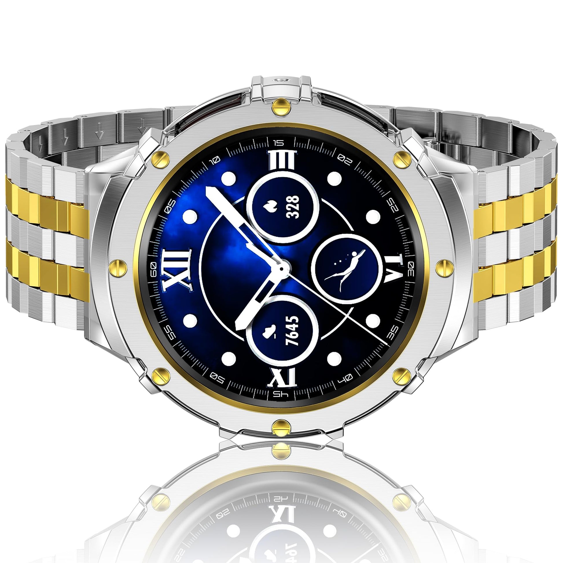 HASLFM kovinski pašèek za Samsung Galaxy Watch 44 mm srebrno zlata