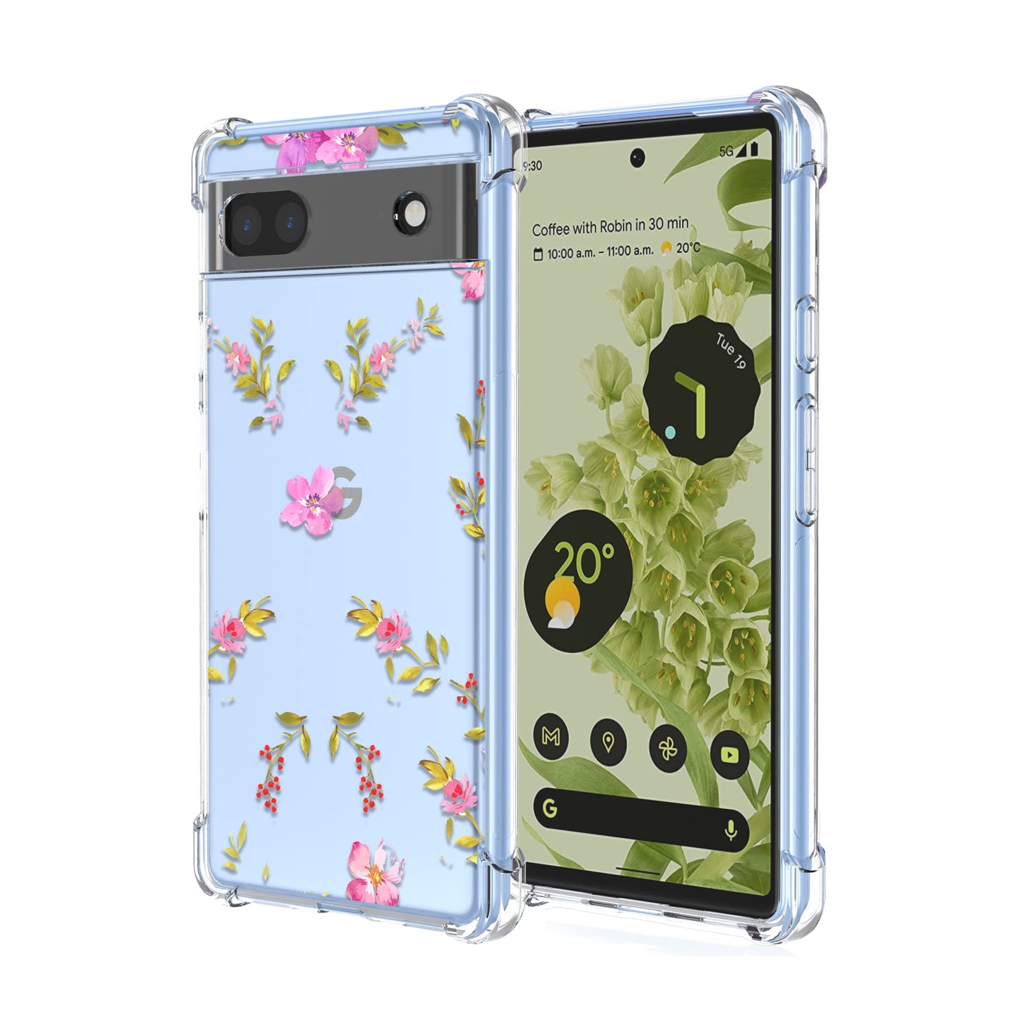 Silikonska maskica Peach Blossom za Google Pixel 6a