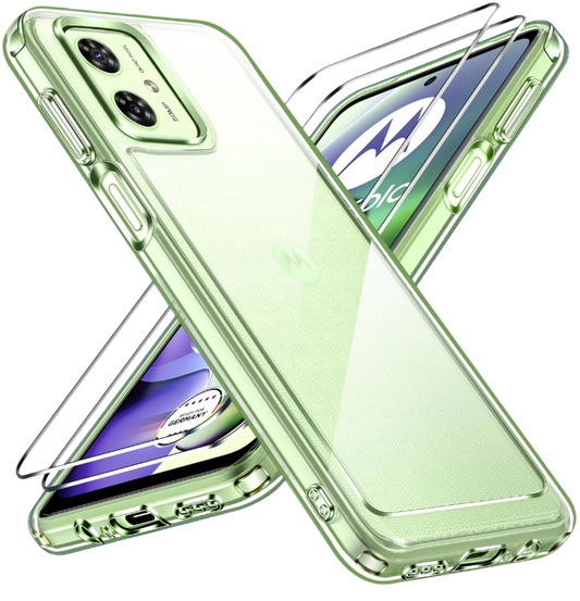 Ovitek za telefon + zaščitno steklo "Clear" Motorla Moto G54 5G/Moto M64 5G – Infostyle – Prozorna