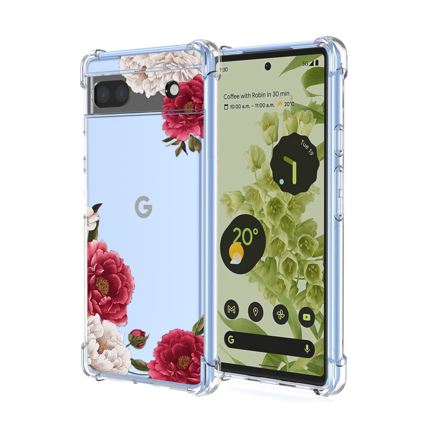 Silikonska maskica Peony za Google Pixel 6a