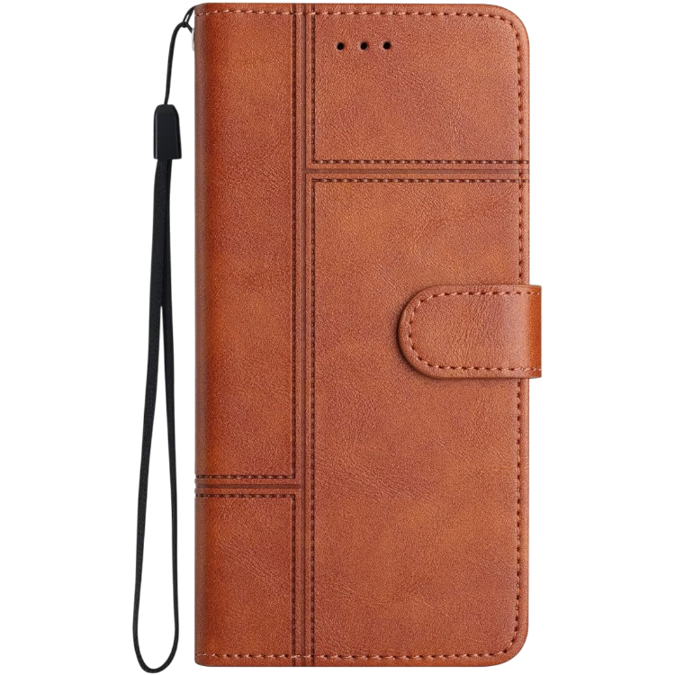 Preklopna torbica "Yiscase" za Samsung Galaxy S23, rjava – Rjava