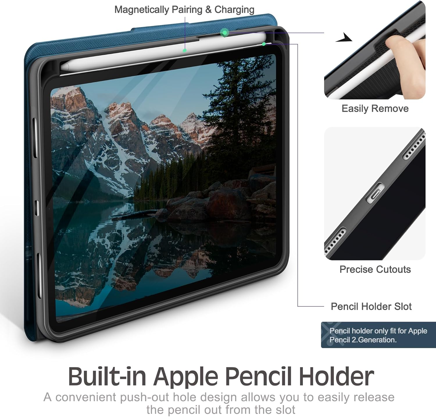 Ovitek za tablico "KingBlanc" iPad Mini (A17 Pro, model 2024, 7. gen.) / Mini 6 (model 2021, 6. gen.), 8.3"