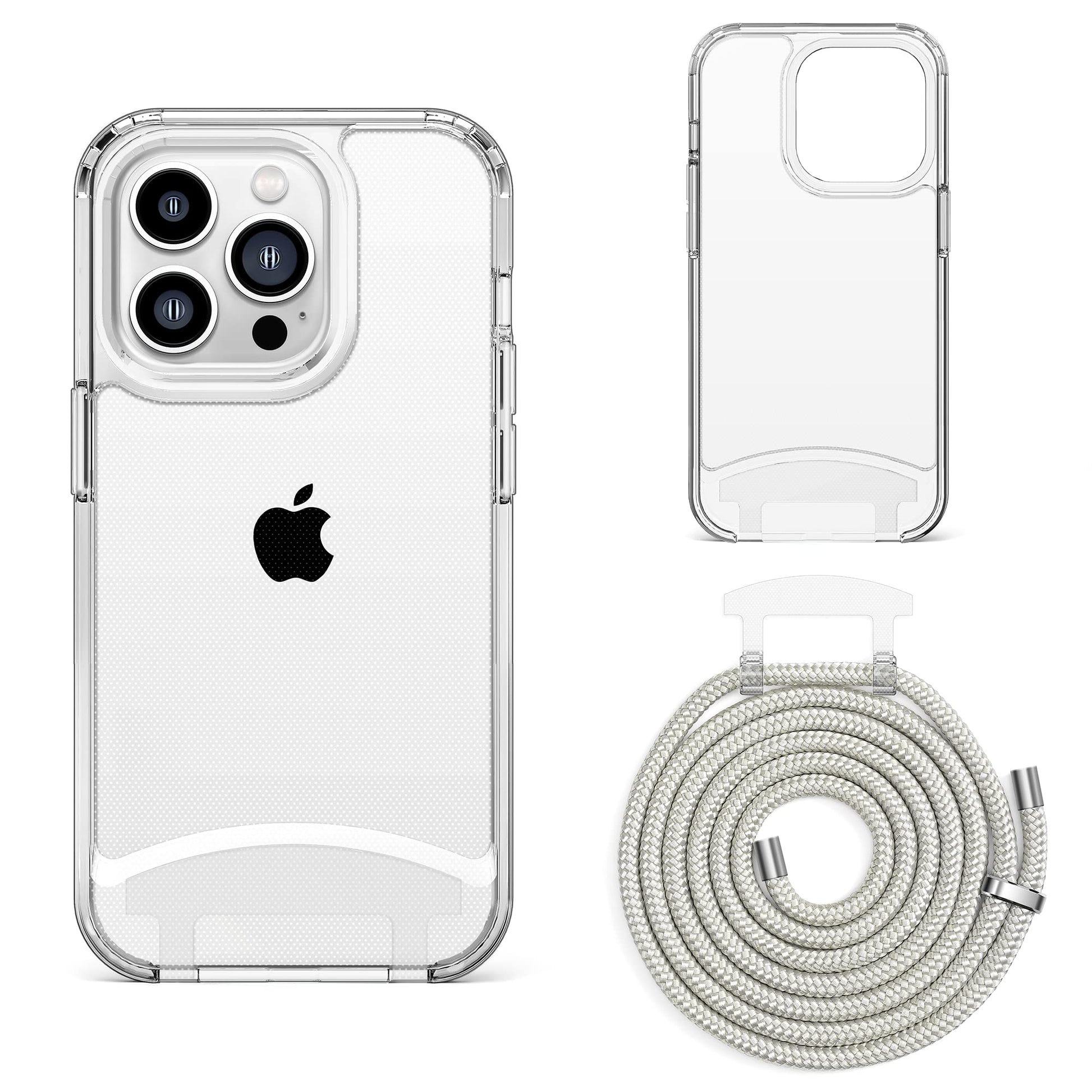 Lawonda prozoren ovitek z vrvico za iPhone 14 Pro Max