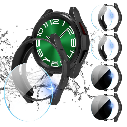 Komplet zaščita za ohišje + zaščita zaslona (4+4) za Galaxy Watch 6 Classic 43mm – Infostyle