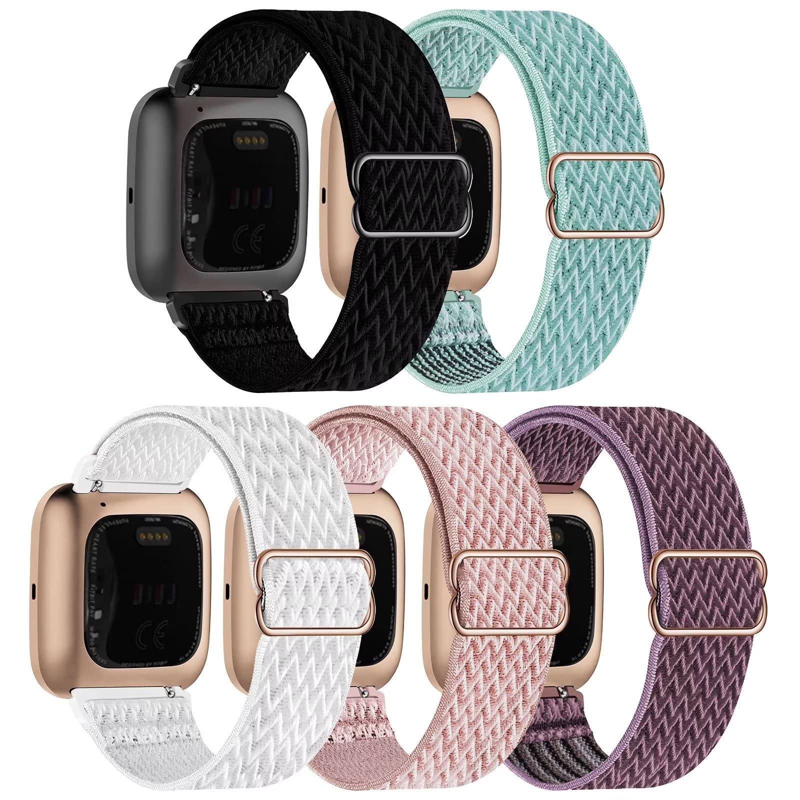 Paket 5 najlonskih pašèkov za Fitbit Versa / Versa 2 / Versa Lite