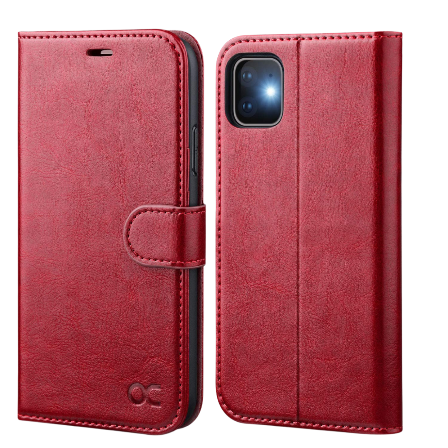 Preklopna torbica "OCASE " iPhone 11 – Infostyle – Rdeča