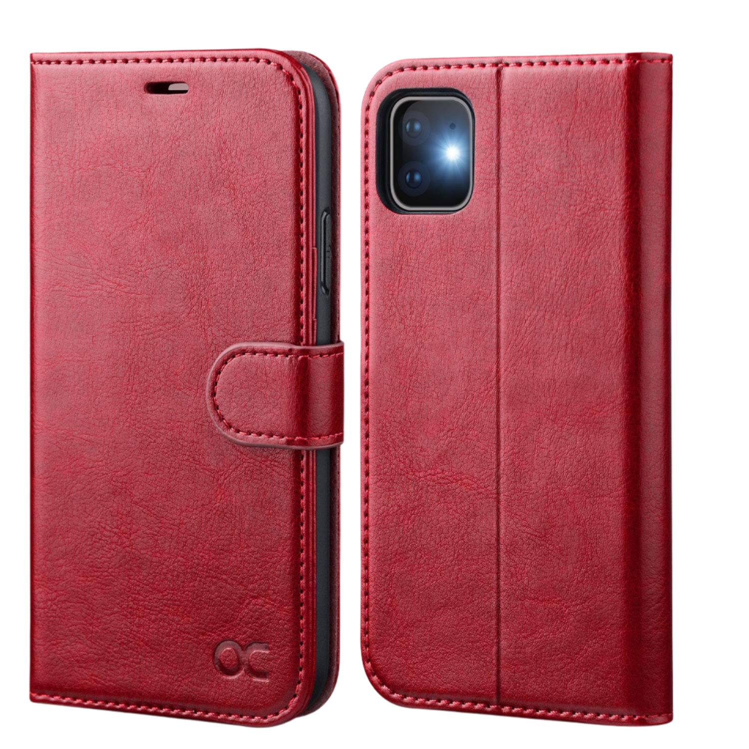 Preklopna torbica "OCASE " iPhone 11 – Infostyle – Rdeča