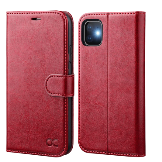 Preklopna torbica "OCASE " iPhone 11 – Infostyle – Rdeča