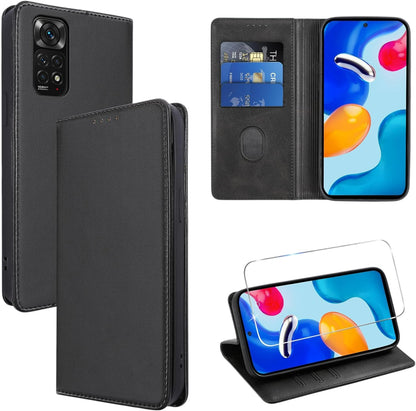 Preklopna torbica za telefon Xiaomi Redmi 12C/11A, črna – Infostyle