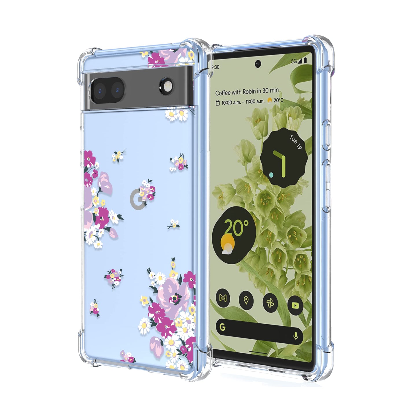 Silikonska maskica Bouquet za Google Pixel 6a