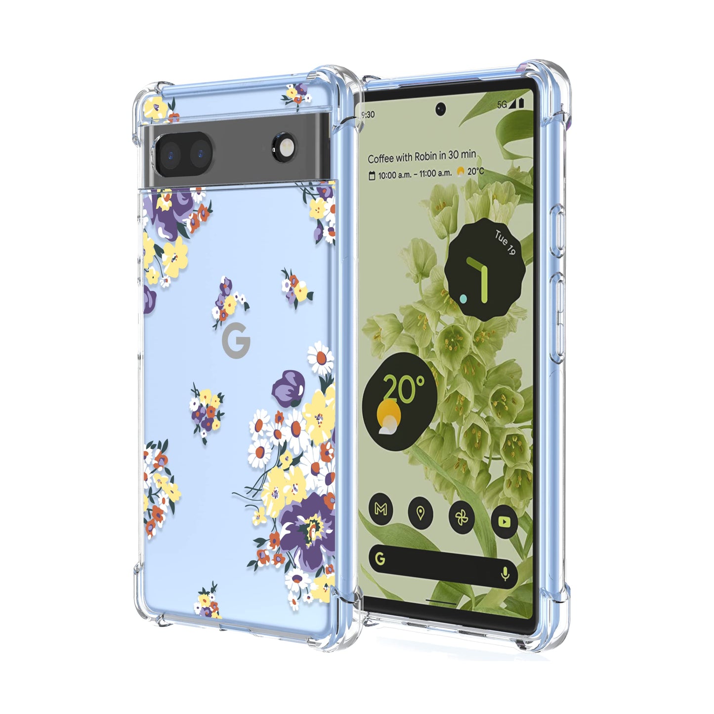 Silikonska maskica Bouquets za Google Pixel 6a