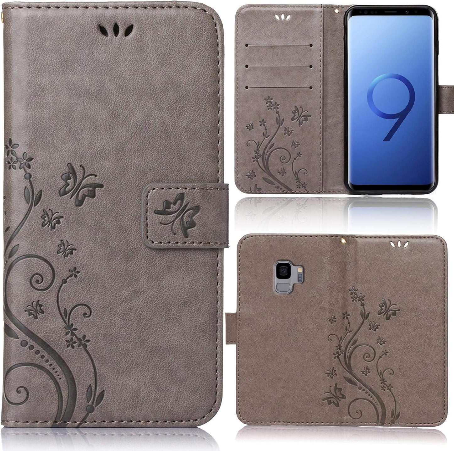 Preklopna torbica »Butterfly« za OPPO A78 / A58 – siva