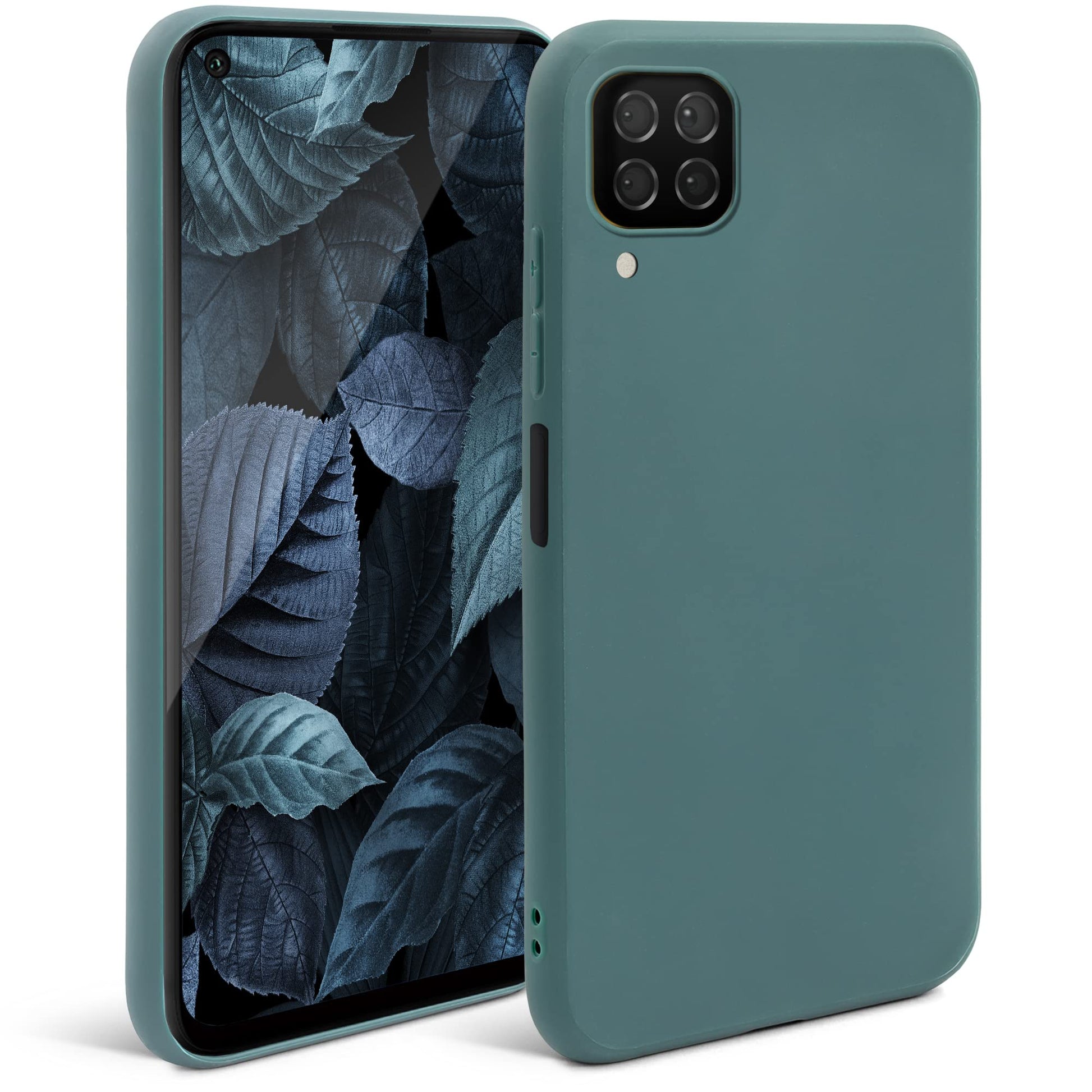 Silikonski ovitek Moozy za Huawei P40 Lite sivo modra
