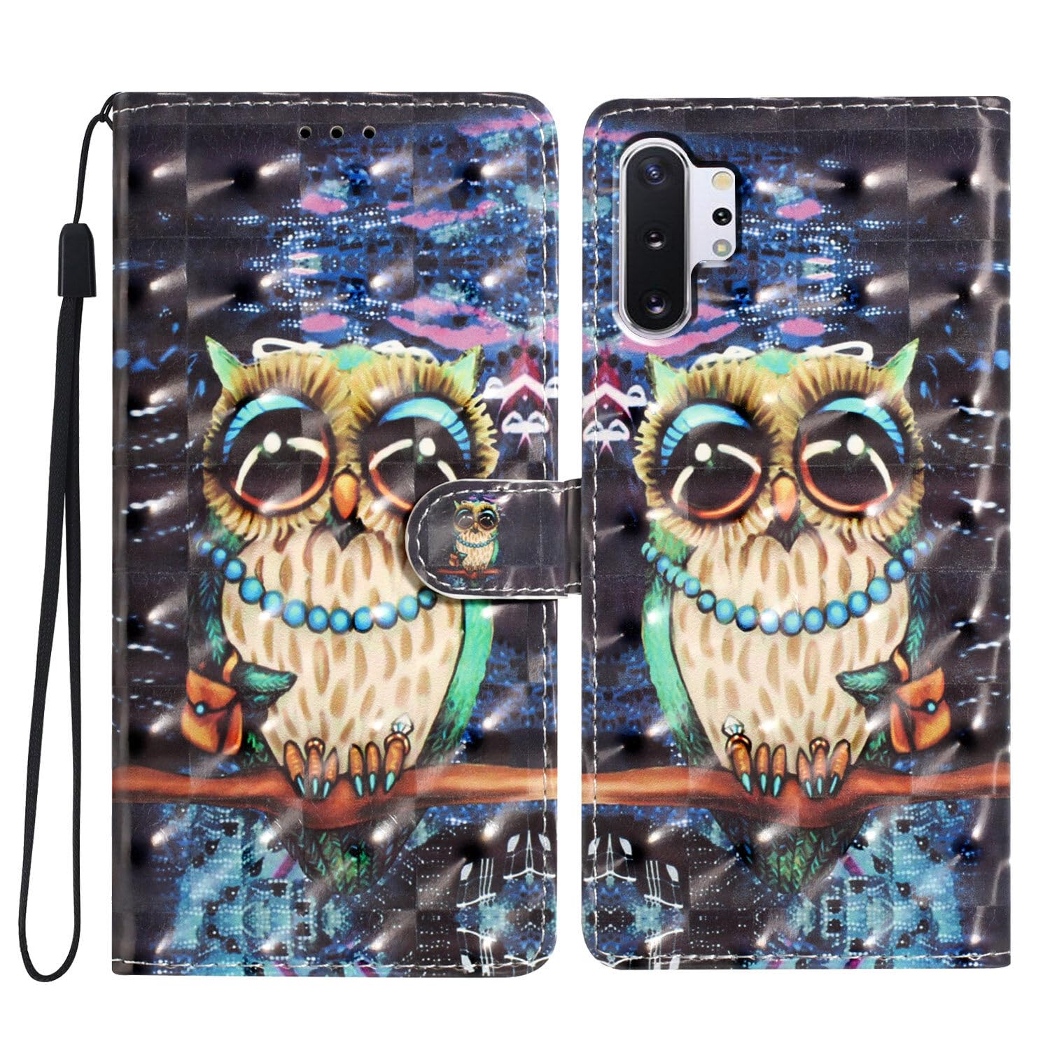Preklopna torbica "Sova" Samsung Galaxy Note 10 Plus – Infostyle