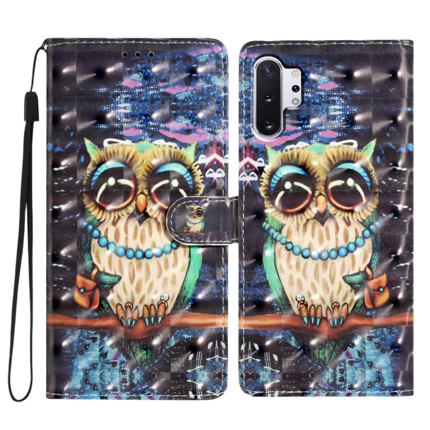 Preklopna torbica "Sova" Samsung Galaxy Note 10 Plus – Infostyle