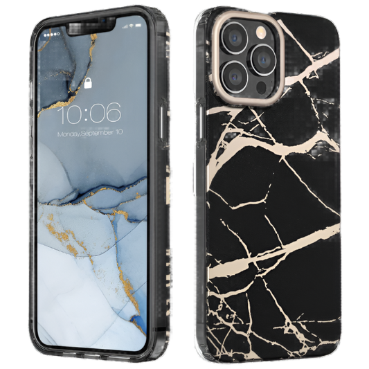 Ovitek za telefon "MATEPROX Marble" iPhone 14 Pro Max – Infostyle – Črna