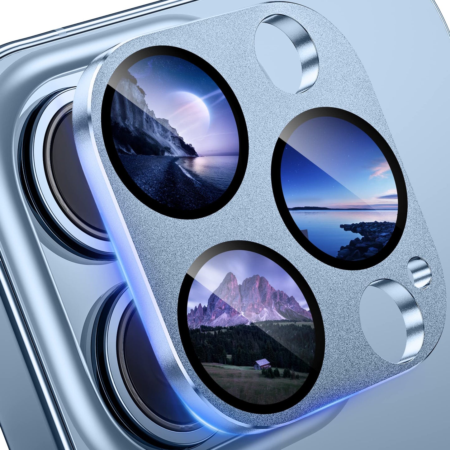 Zaščita za kamero "WSKEN" iPhone 13 Pro/13 Pro Max – Infostyle – Modra