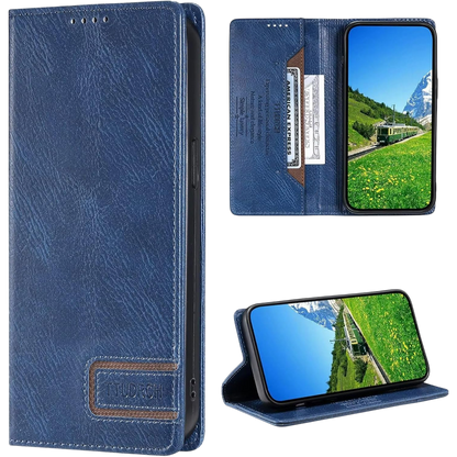 Preklopna torbica za telefon "Yiscase" iPhone 14 Pro Max – Modra