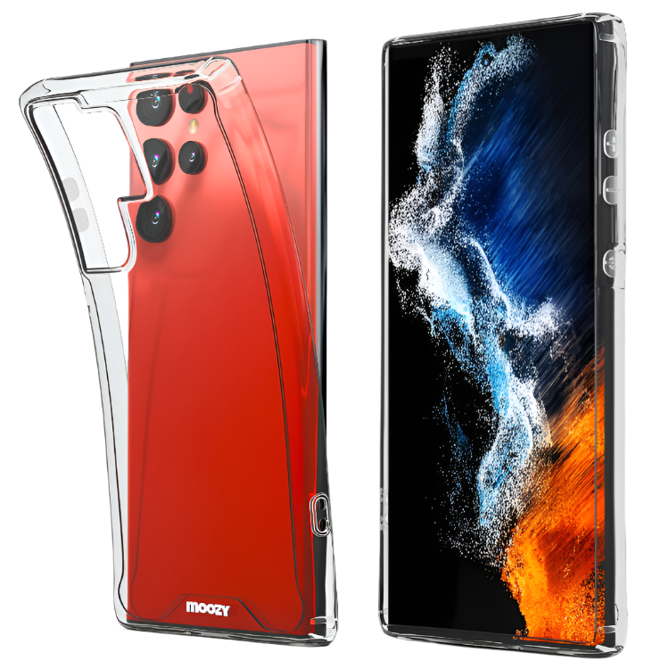 Ovitek za telefon "moozy" Samsung S22 Ultra – Prozorna