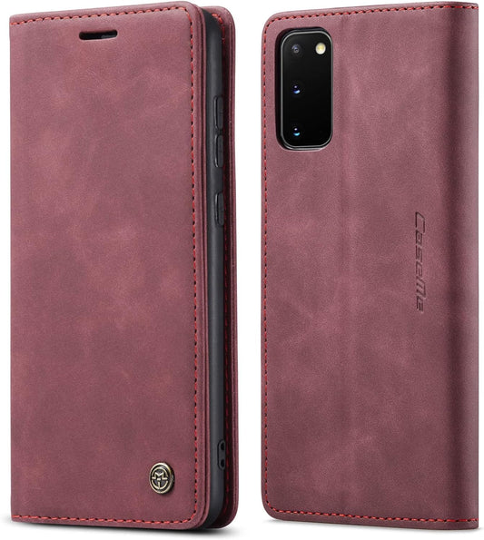 Preklopna torbica BigCousin za Samsung Galaxy S20 – bordo crvena