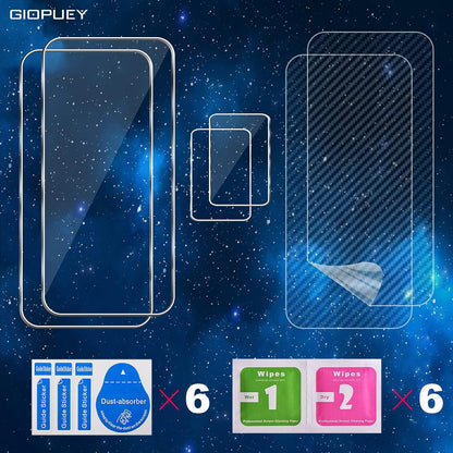 GIOPUEY 2+2+2 paket zaščit za Realme GT 5G – Zaščita zaslona, kamere in hrbta