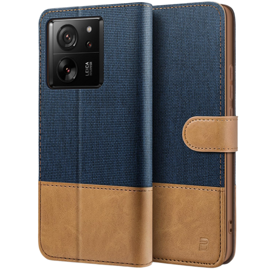 Preklopna torbica "Canvas" Xiaomi 13T / Xiaomi 13T Pro – Infostyle – Modra