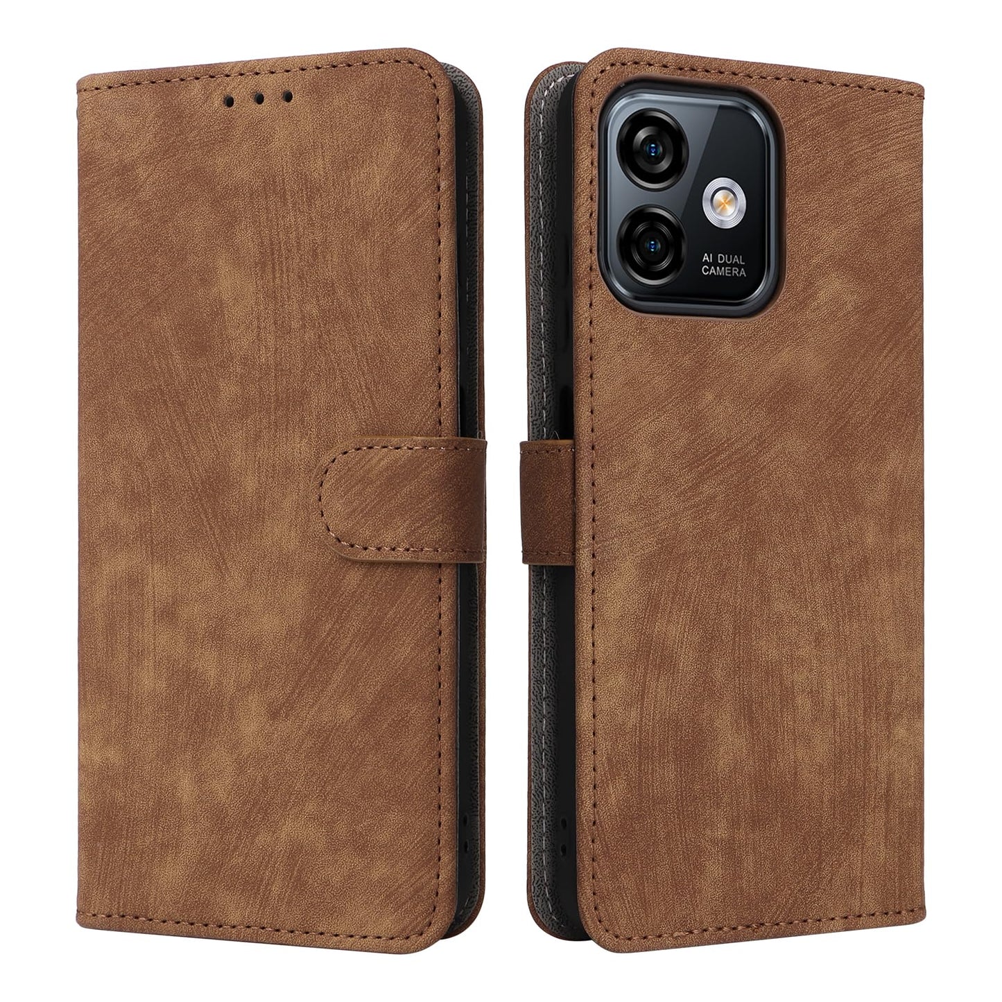 Preklopna torbica za Ulefone Note 16 Pro rjava