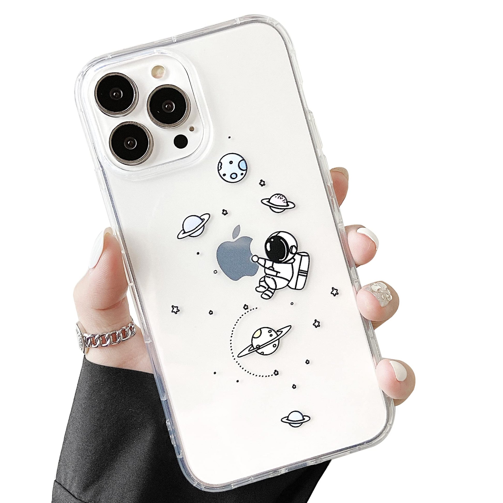 Ovitek Astronaut Hug za iPhone 14 Pro prozorna