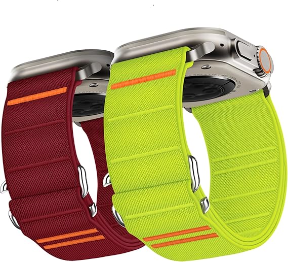 Suitisbest najlonski pašček za Apple Watch Ultra 2 / Ultra 49mm – športni S-kavelj za 46mm, 45mm, 44mm in 42mm