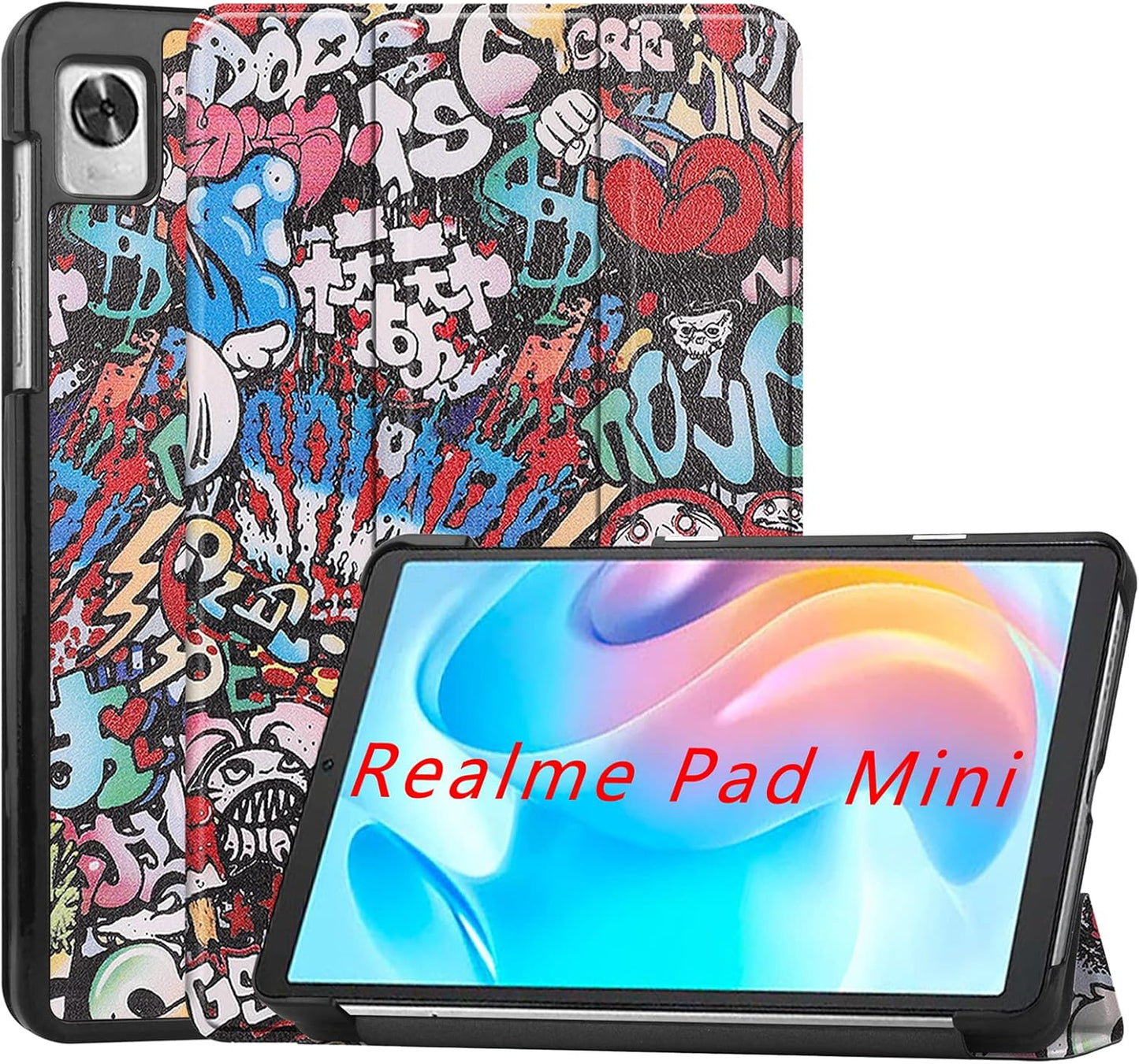 GIOPUEY futrola, kompatibilna s Realme Pad Mini – Grafiti