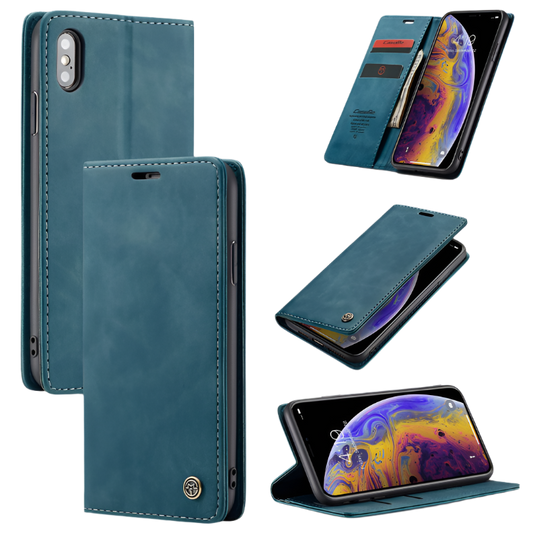 Preklopna torbica za telefon "bigcousin" iPhone XS Max – Modra
